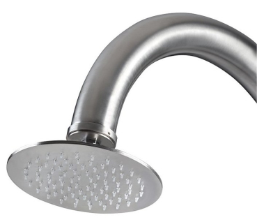 Preview: AMA® Dusche COMETA kalt/warm Edelstahl V4A 2mm